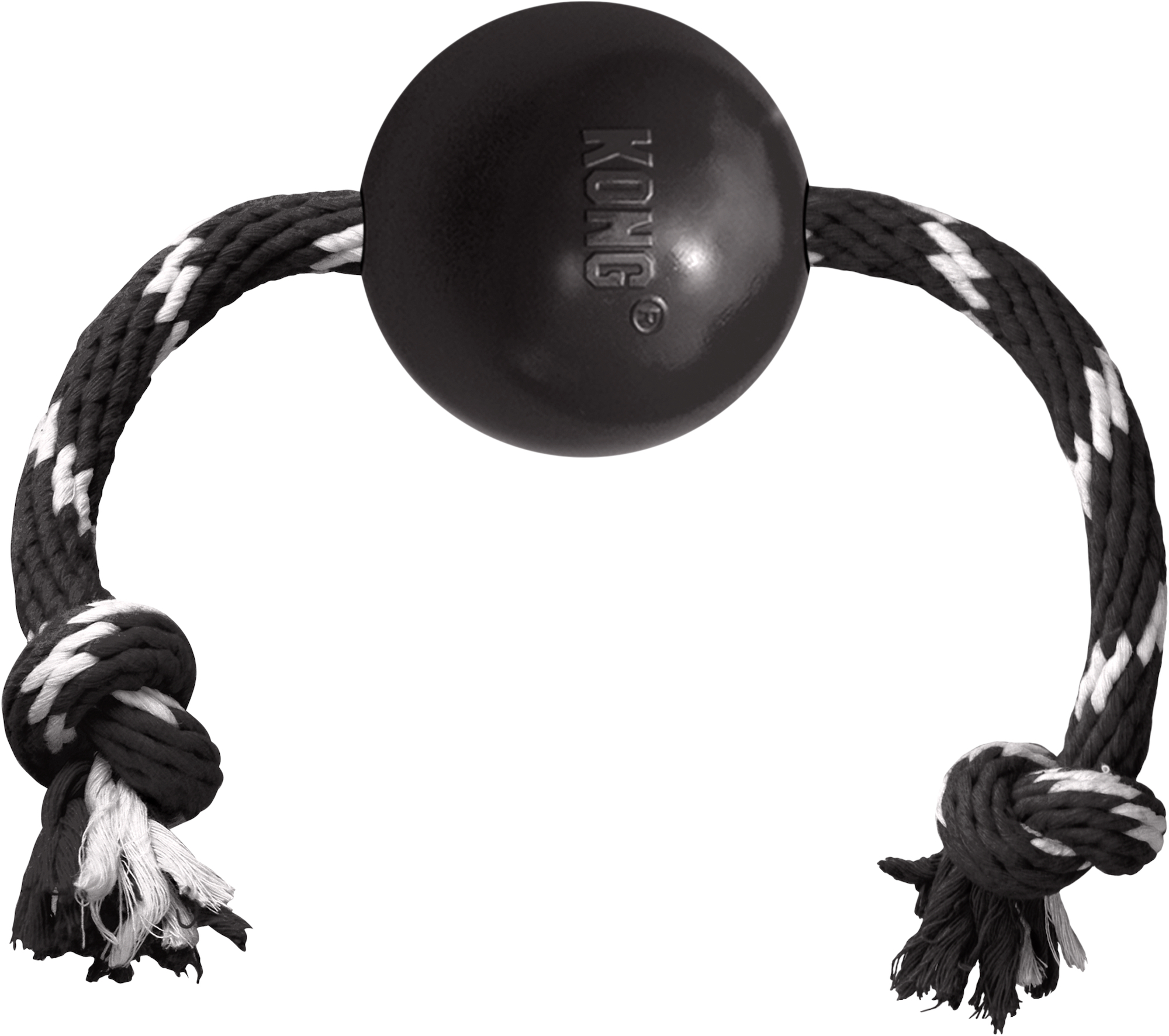 Kong® Kong® Toy Extreme with rope with ball Black