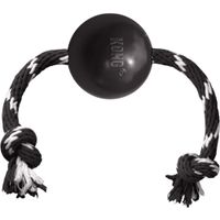 Kong® Kong® Speelgoed Extreme met touw met bal Zwart