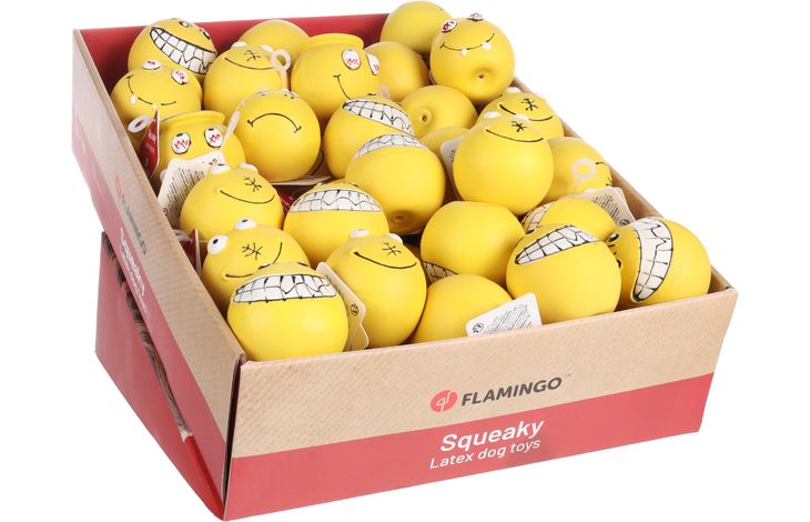 Flamingo Speelgoed Klepti Bal Emoji Geel