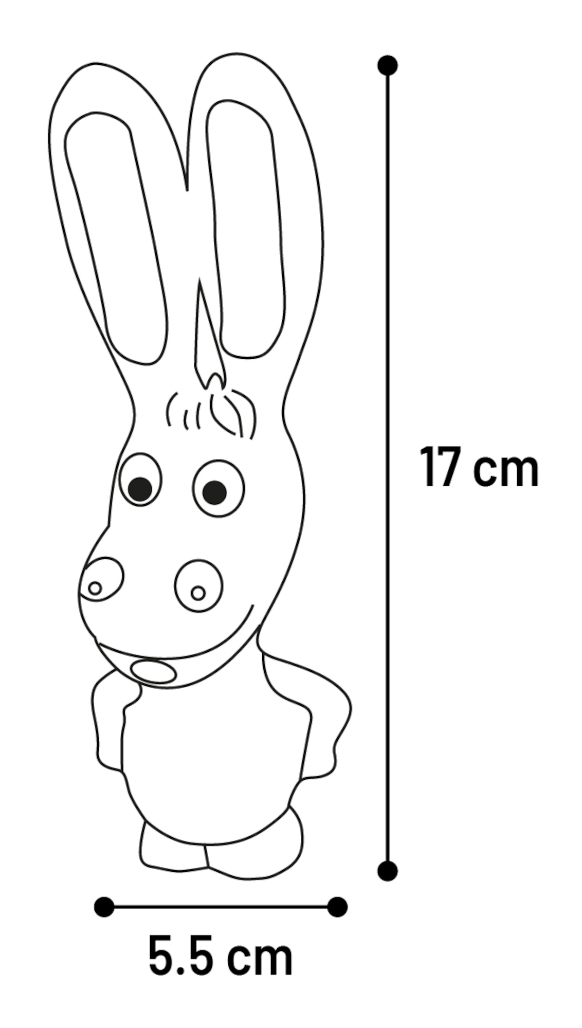 Flamingo Speelgoed Teeta Ezel & Hond & Vos & Konijn Meerdere kleuren