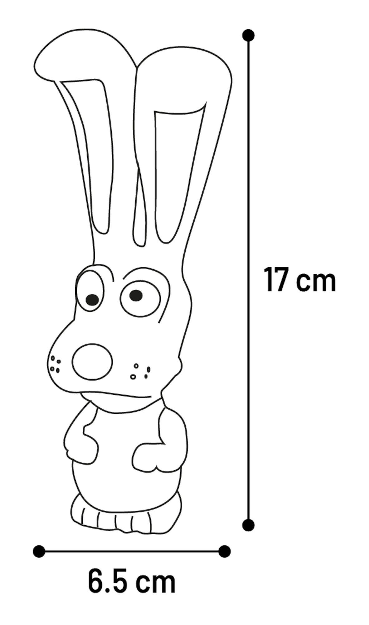 Flamingo Speelgoed Teeta Ezel & Hond & Vos & Konijn Meerdere kleuren