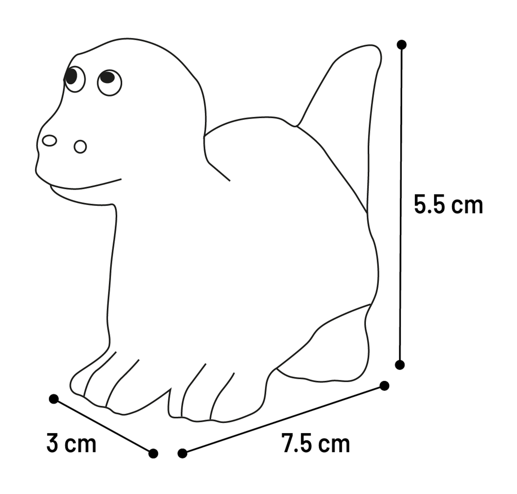 Flamingo Toy Donnie Dinosaur Multiple colours