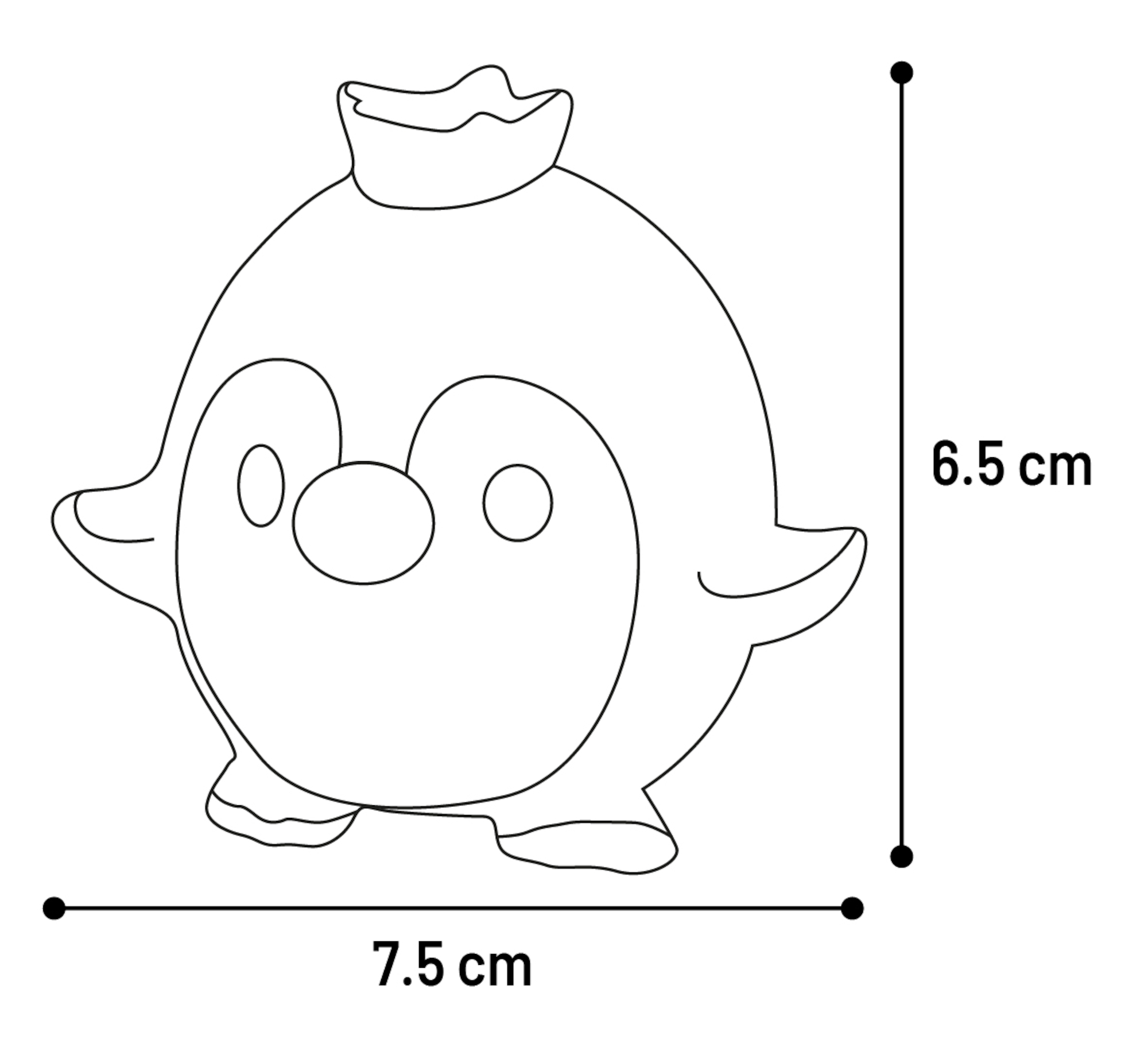 Flamingo Speelgoed Potso Pinguin & Beer & Konijn & Kikker Meerdere kleuren