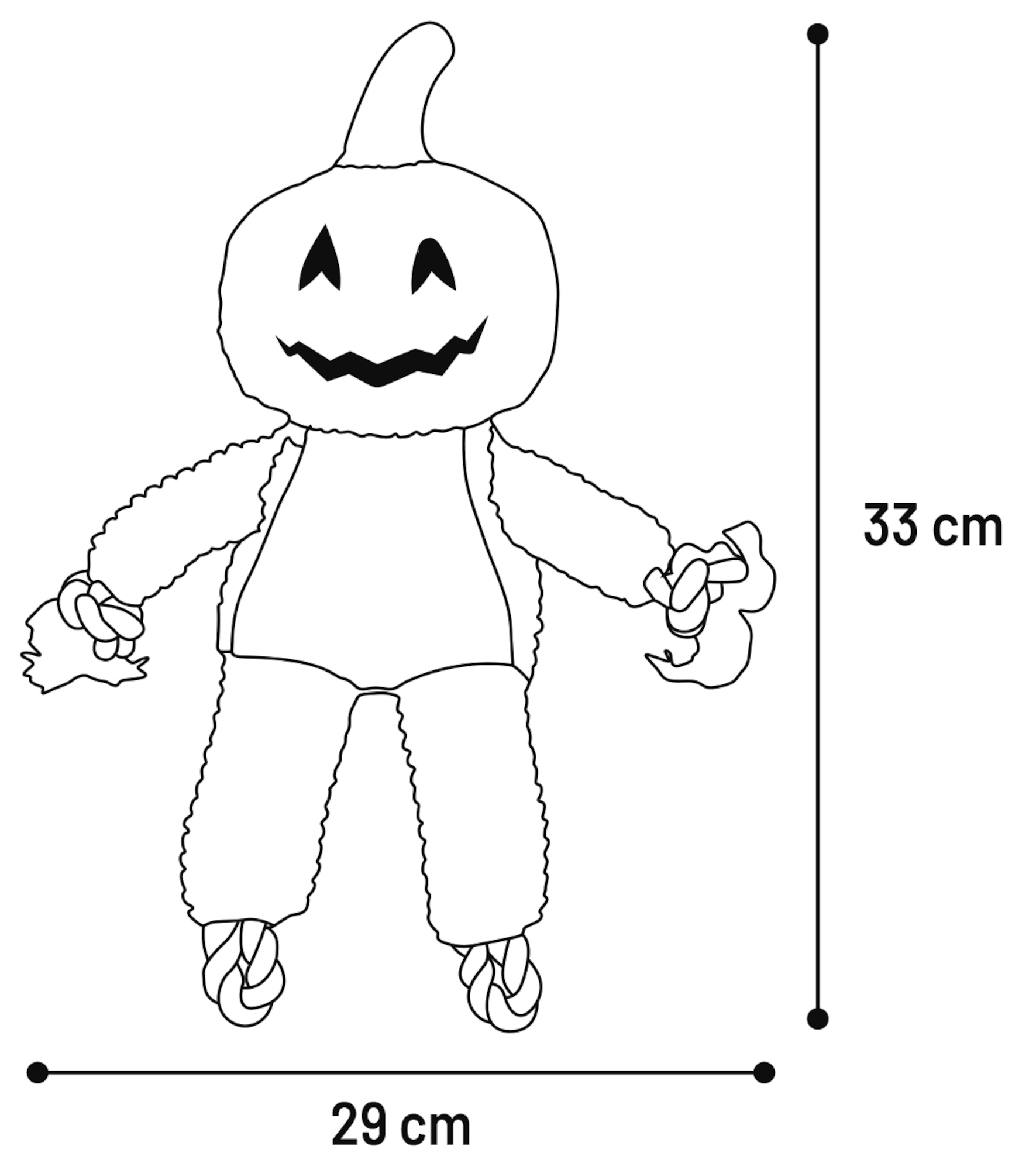 Flamingo Halloween Toy Bunut Pumpkin Orange 