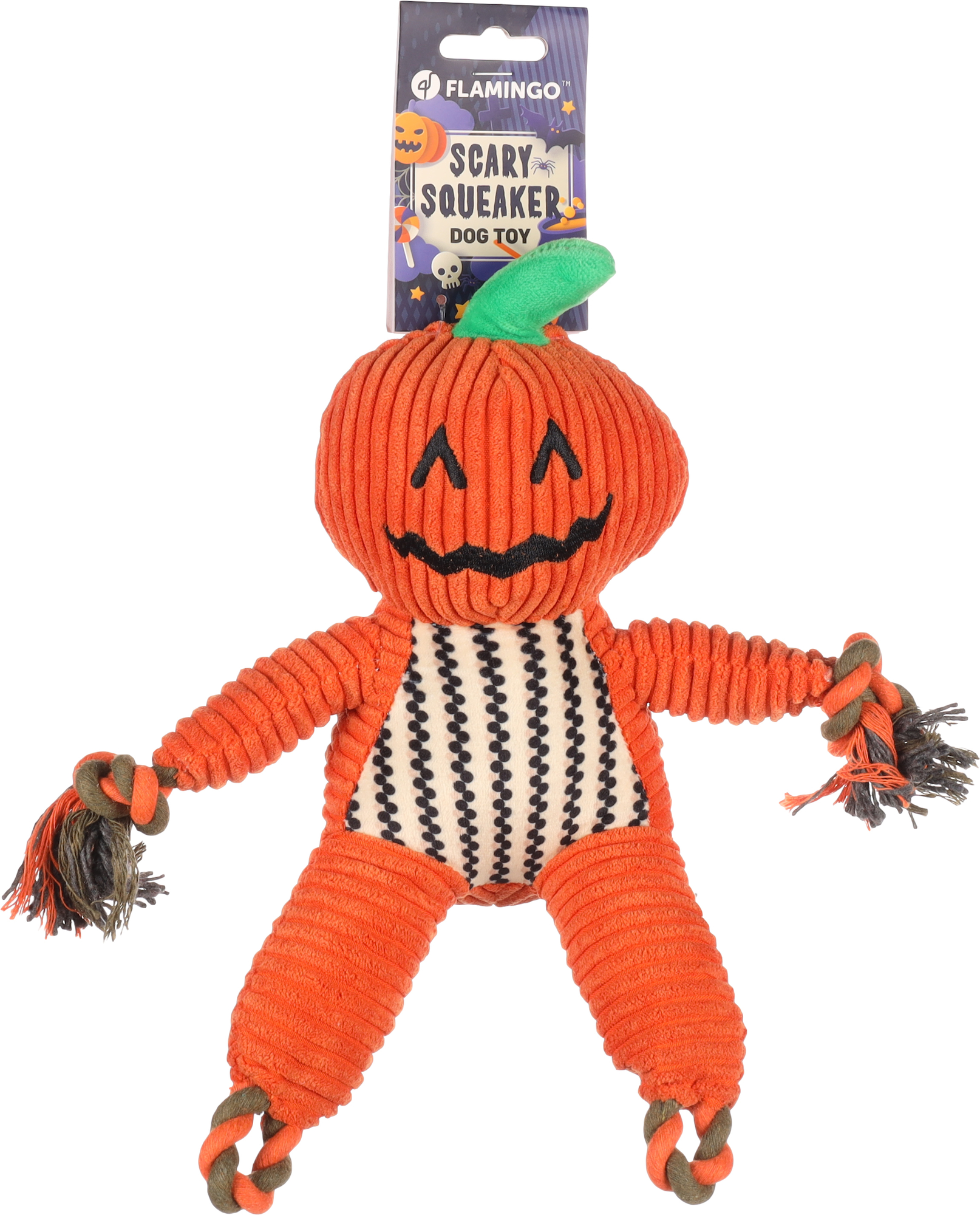 Flamingo Halloween Toy Bunut Pumpkin Orange 