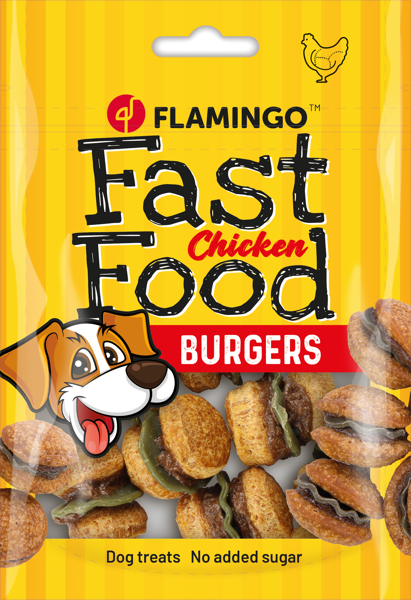 Flamingo Snacks Fast Food Mini hamburger with chicken 