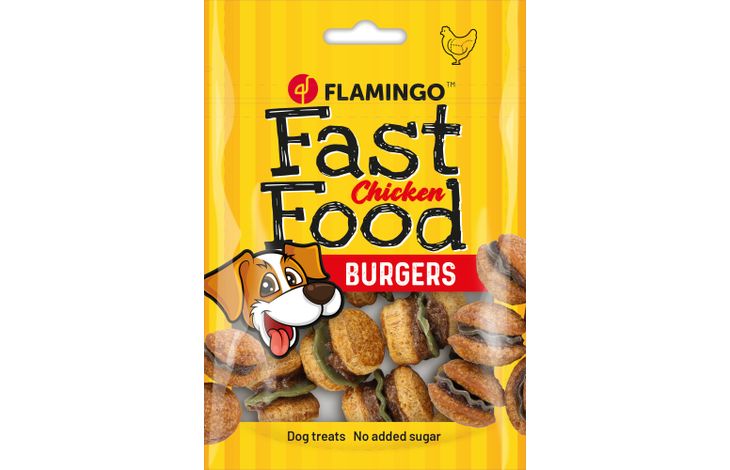 Flamingo Snacks Fast Food Mini hamburger with chicken 