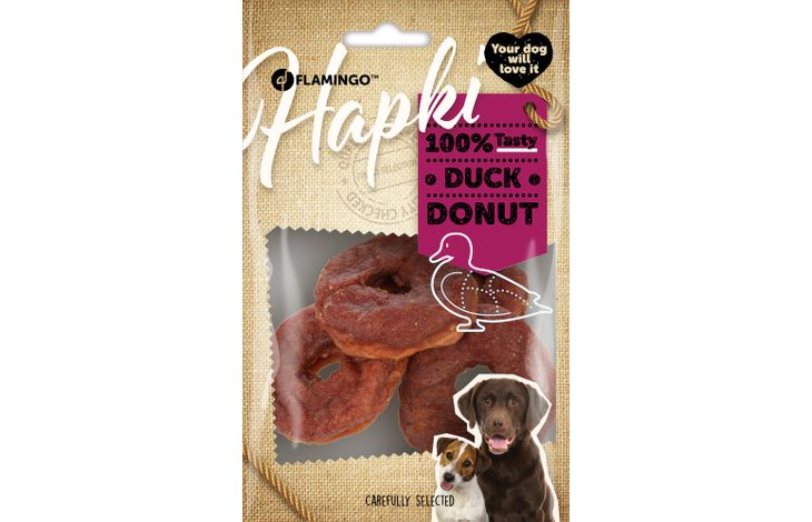 Flamingo Snack Hapki Donut met eend 