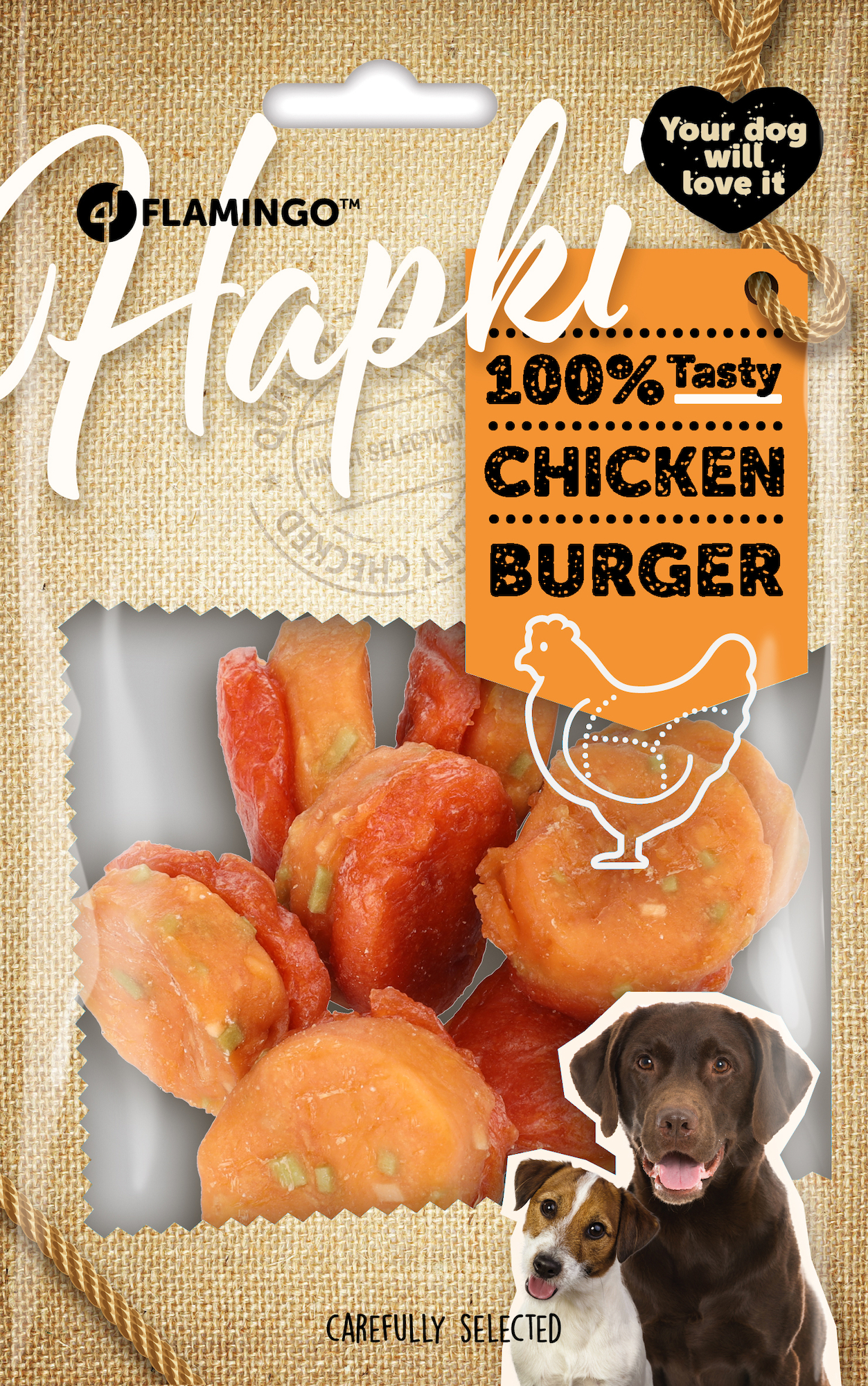 Flamingo Snacks Hapki Mini hamburger with chicken 