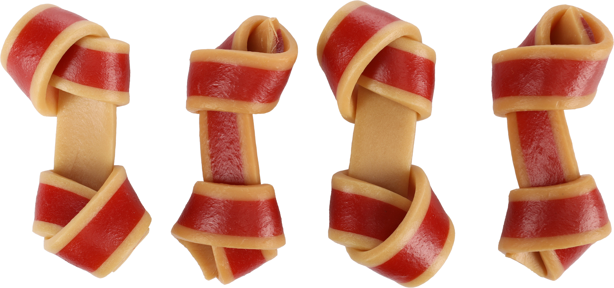 Flamingo Snacks Zero rawhide Knotted Bone  with chicken & with pork 9cm 35gr / 4 pcs 140gr