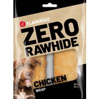 Flamingo Snack Zero rawhide Wraps  met kip 10cm 60g / 2 st 120g