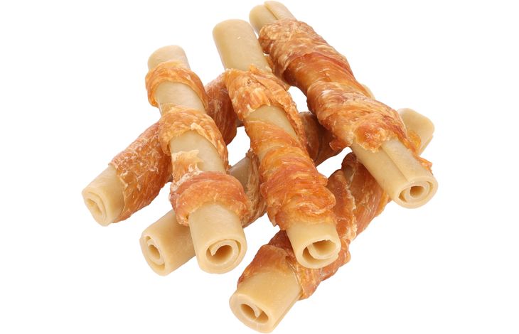 Flamingo Snack Zero rawhide Staaf  met kip 10cm 20g / 6 st 120g