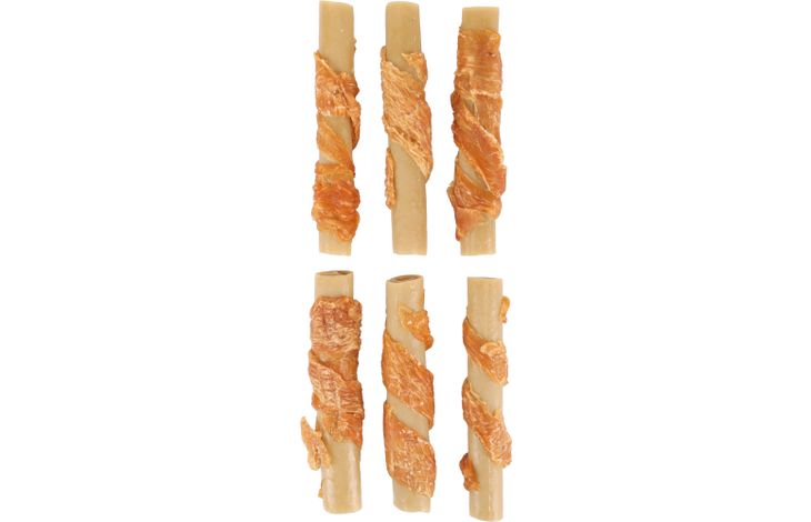 Flamingo Snack Zero rawhide Staaf  met kip 10cm 20g / 6 st 120g