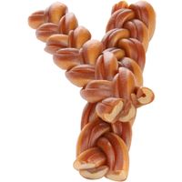Flamingo Snack Zero rawhide Gevlochten strip  met kip 15cm 60gr / 2 st 120gr