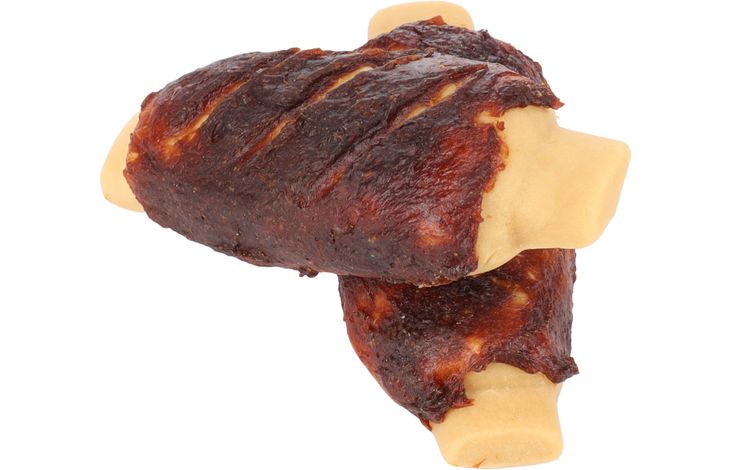 Flamingo Snack Zero rawhide Rib  met kip & met varken 40g / 2 st 80g