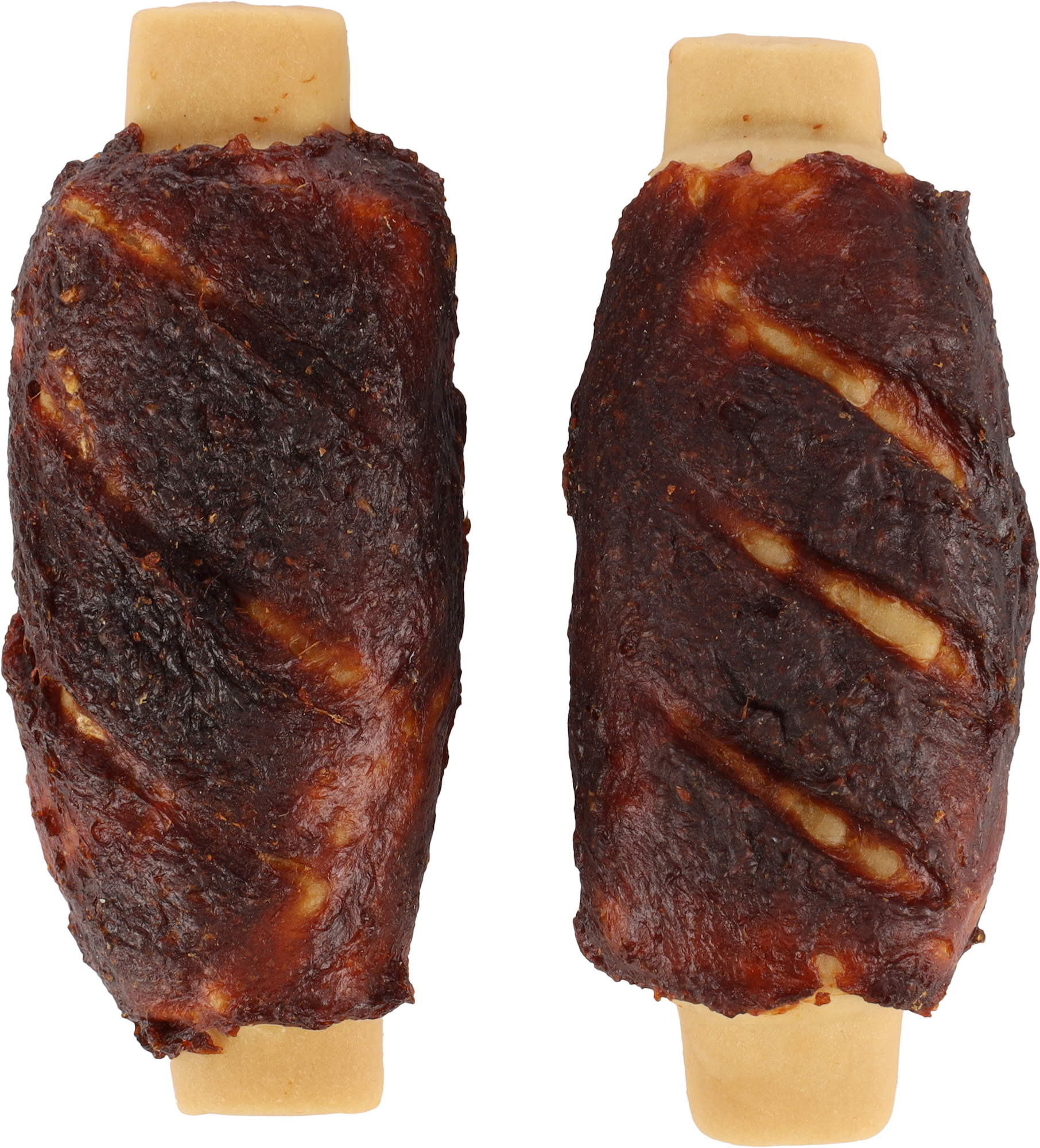 Flamingo Snacks Zero rawhide Rib  with chicken & with pork 40gr / 2 pcs 80gr