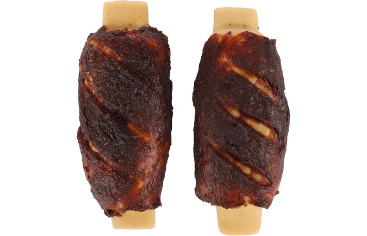 Flamingo Snack Zero rawhide Rib  met kip & met varken 40g / 2 st 80g