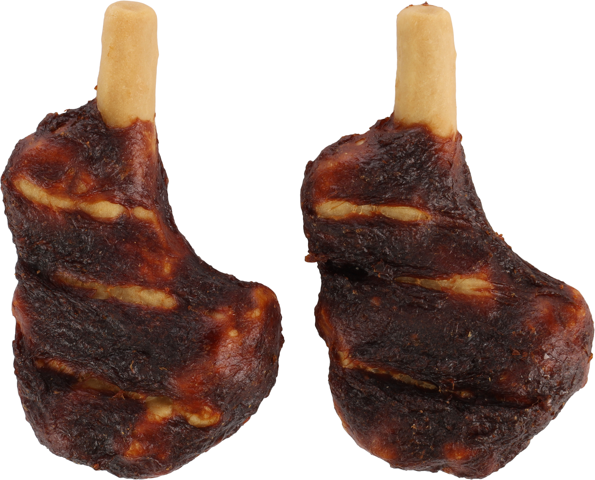 Flamingo Snacks Zero rawhide Chop  with chicken & Lamb 40gr / 2 pcs 80gr