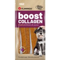 Flamingo Snack Boost Worst met kip & collageen 