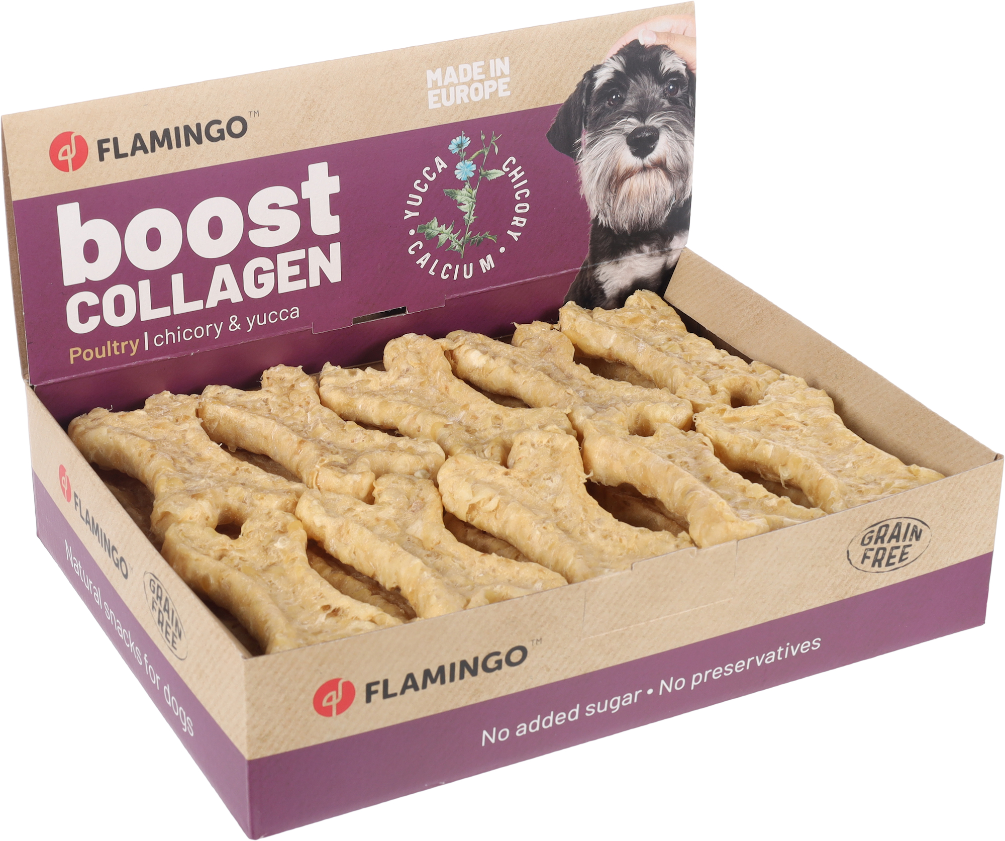 Flamingo Snacks Boost Bone with chicken & collagen 