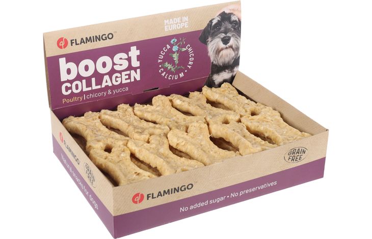 Flamingo Snack Boost Been met kip & collageen 