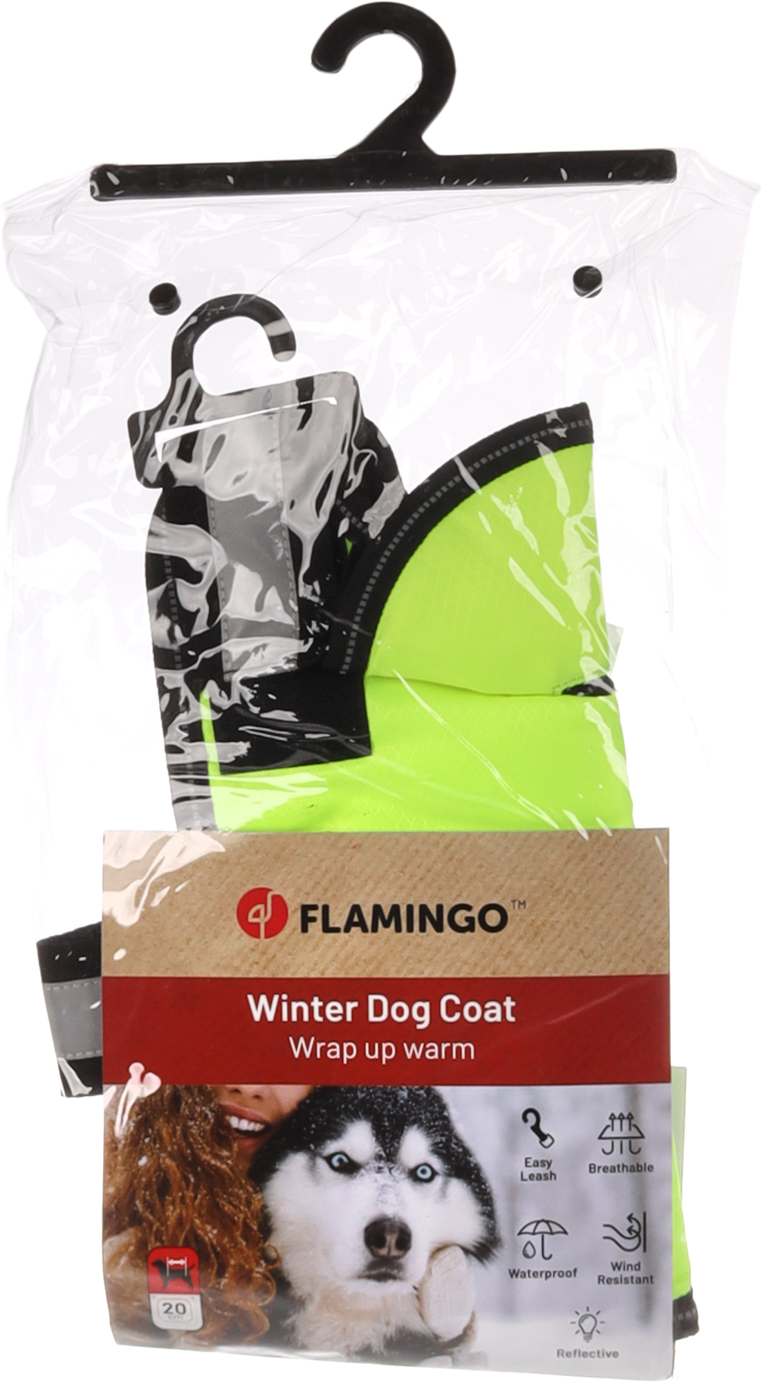 Flamingo Wintermantel Eisbär Fluo gelb