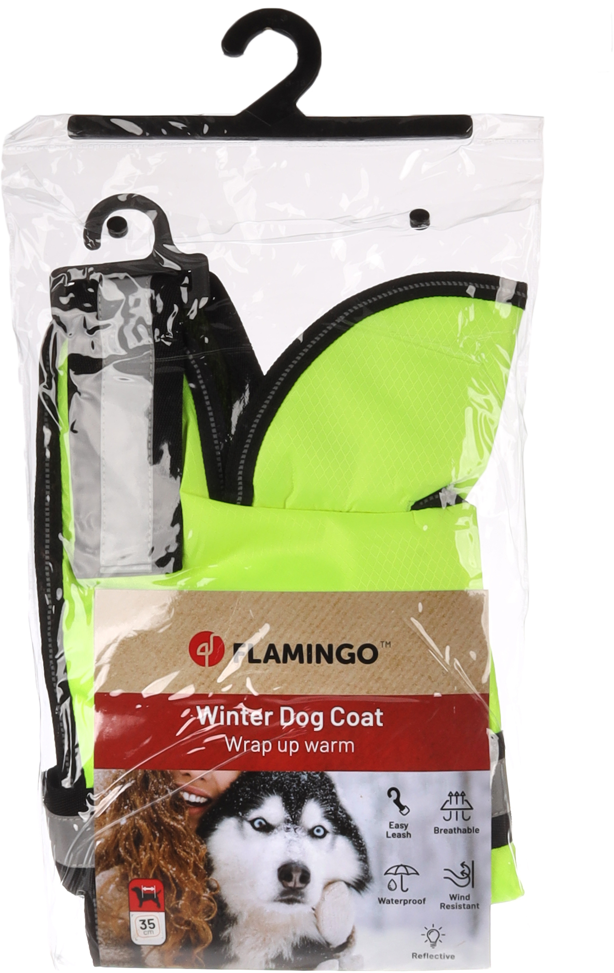 Flamingo Winter coat Eisbär Fluo yellow