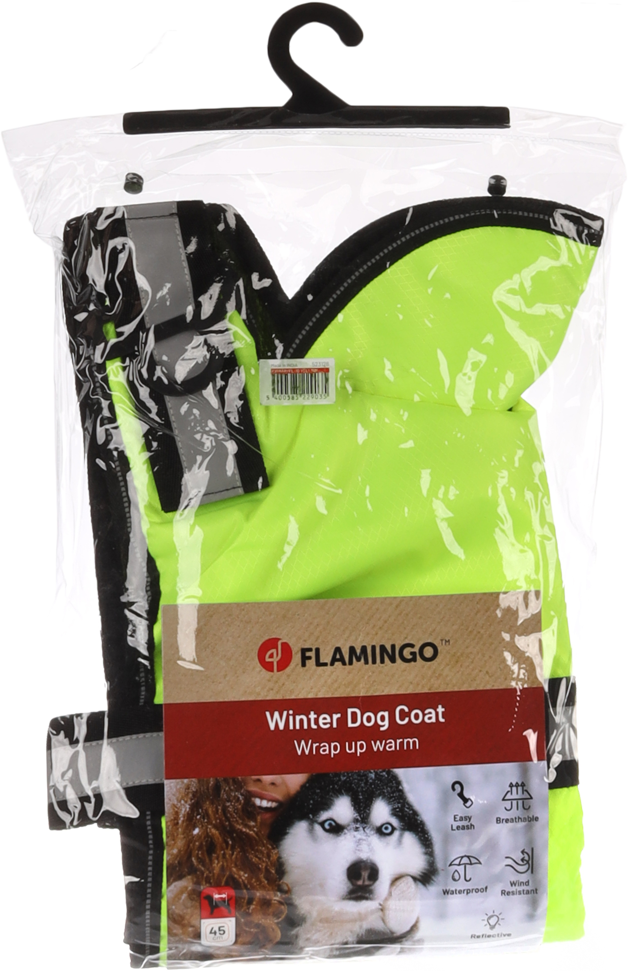 Flamingo Wintermantel Eisbär Fluo gelb