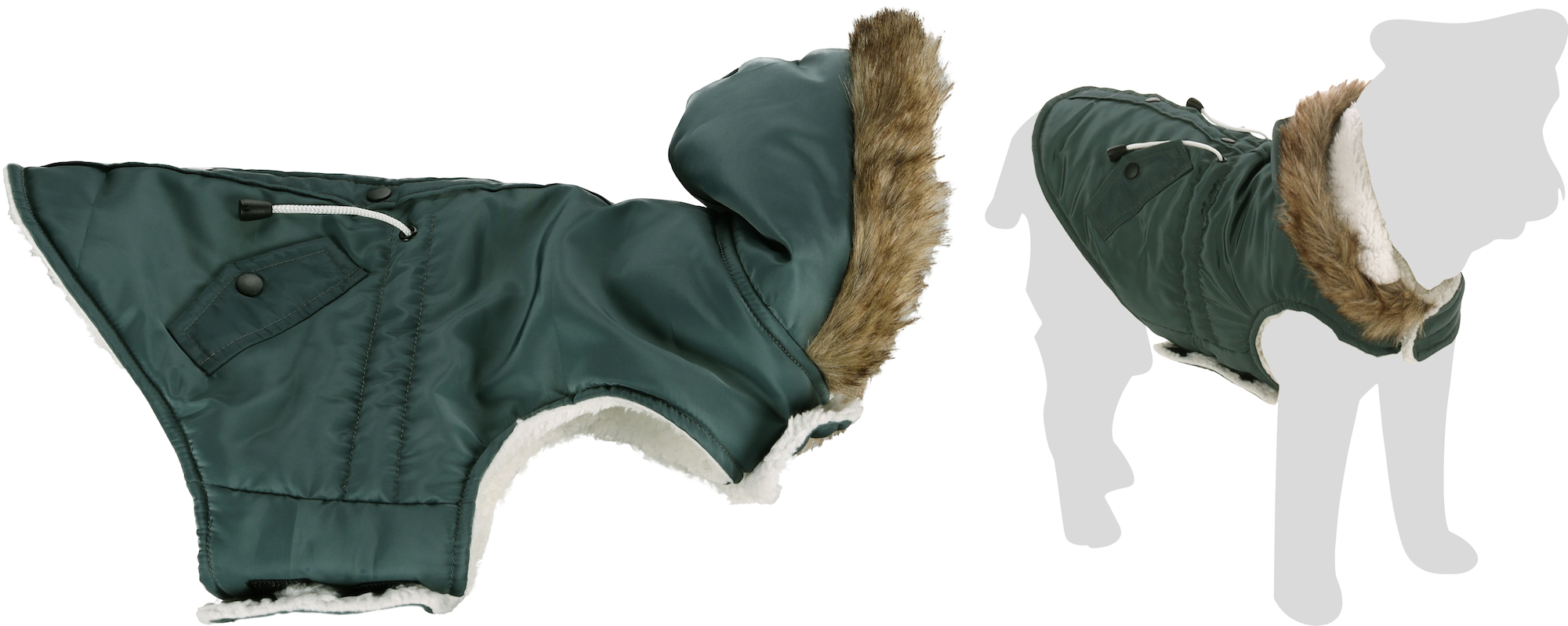 Flamingo Winter coat Kimo Green