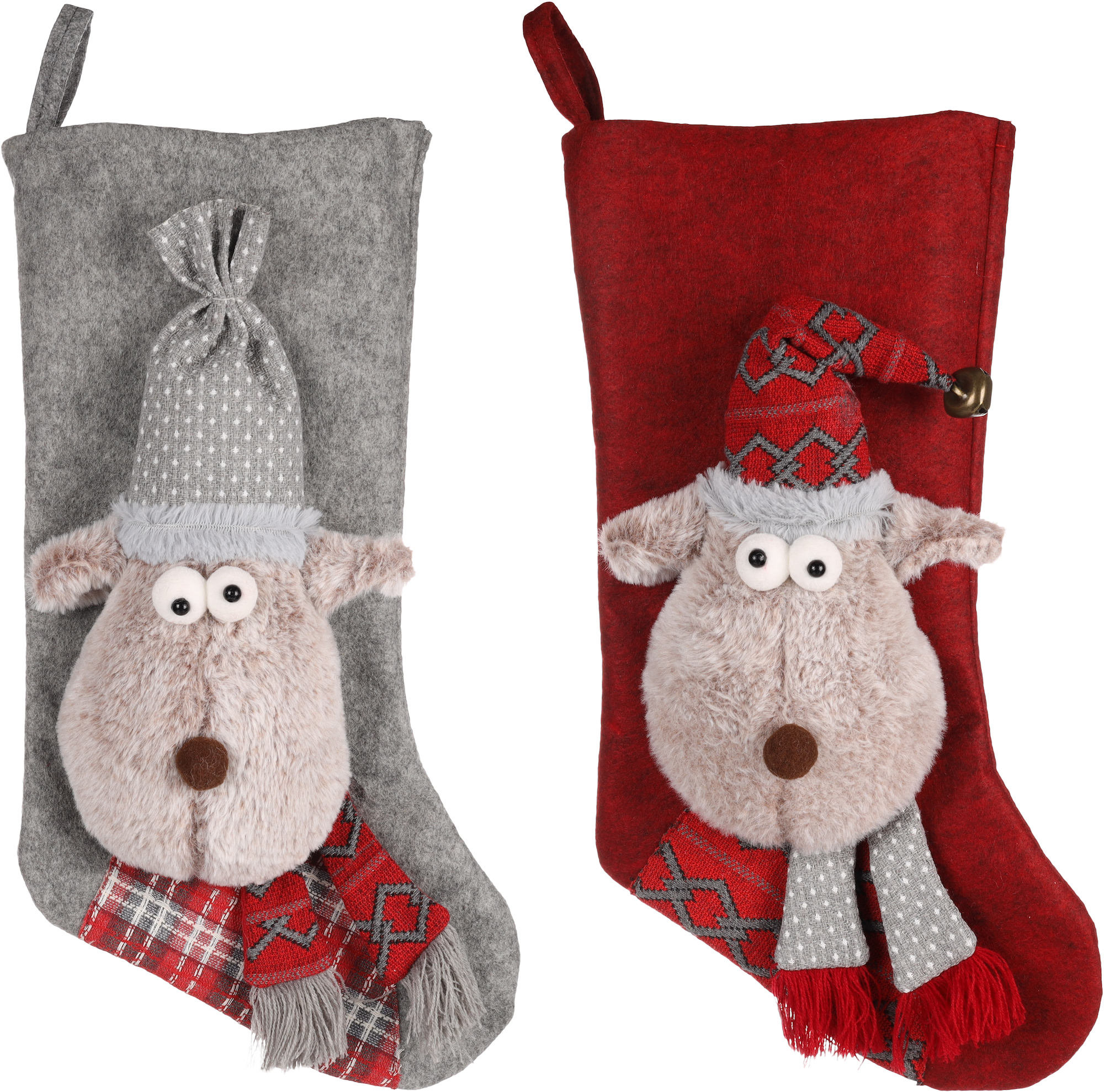 Flamingo Christmas Toy Renda Reindeer Sock Multiple colours 