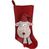 Kerst Speelgoed Renda Rendier Sok Meerdere kleuren Rendier, Sok Grijs, Bruin, Rood Kerstmotief
