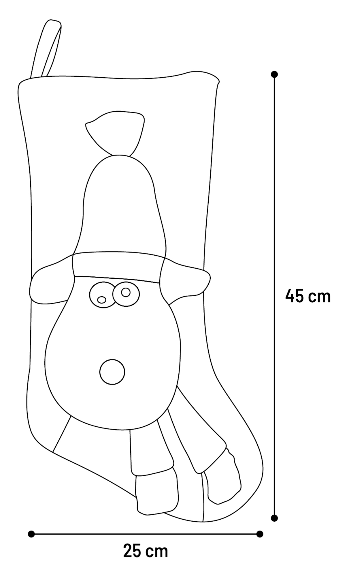 Flamingo Christmas Toy Renda Reindeer Sock Multiple colours 