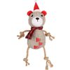 Kerst Speelgoed Beta Meerdere uitvoeringen Beer Beige, Wit, Rood Chevron patroon, Tekst