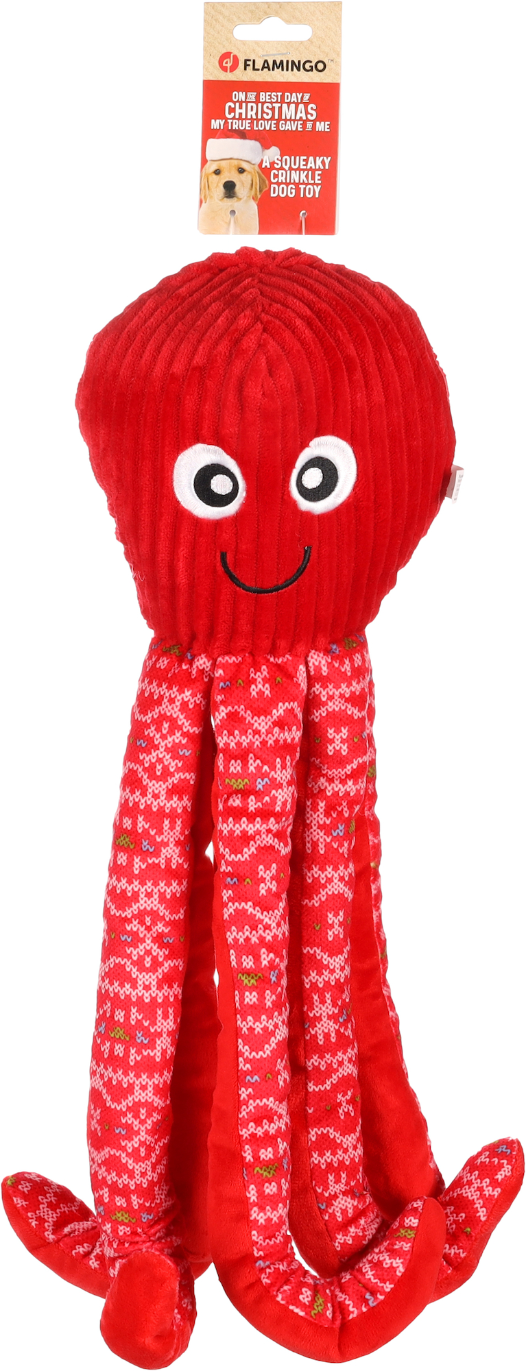 Flamingo Christmas Toy Pulpa Octopus Red 