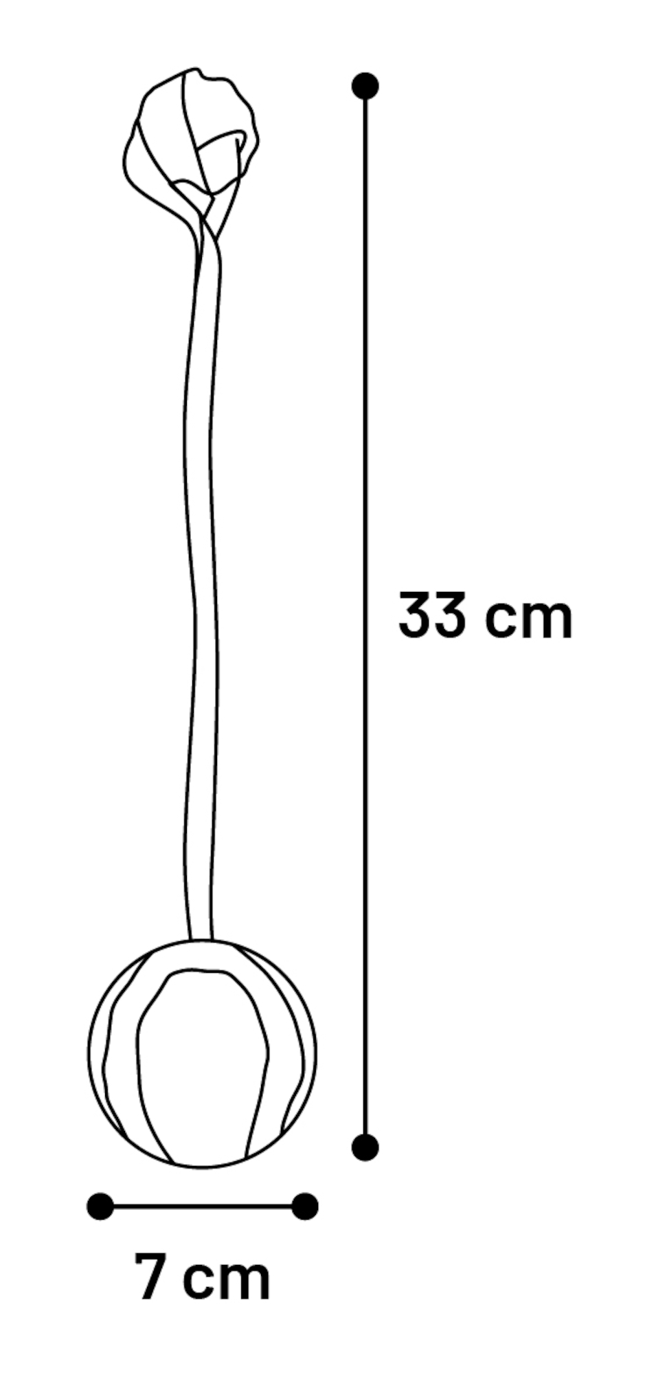 Flamingo Toy Juru Tug rope with ball Multiple colours