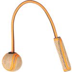 Toy Juru Tug rope with ball Beige & Fluo orange