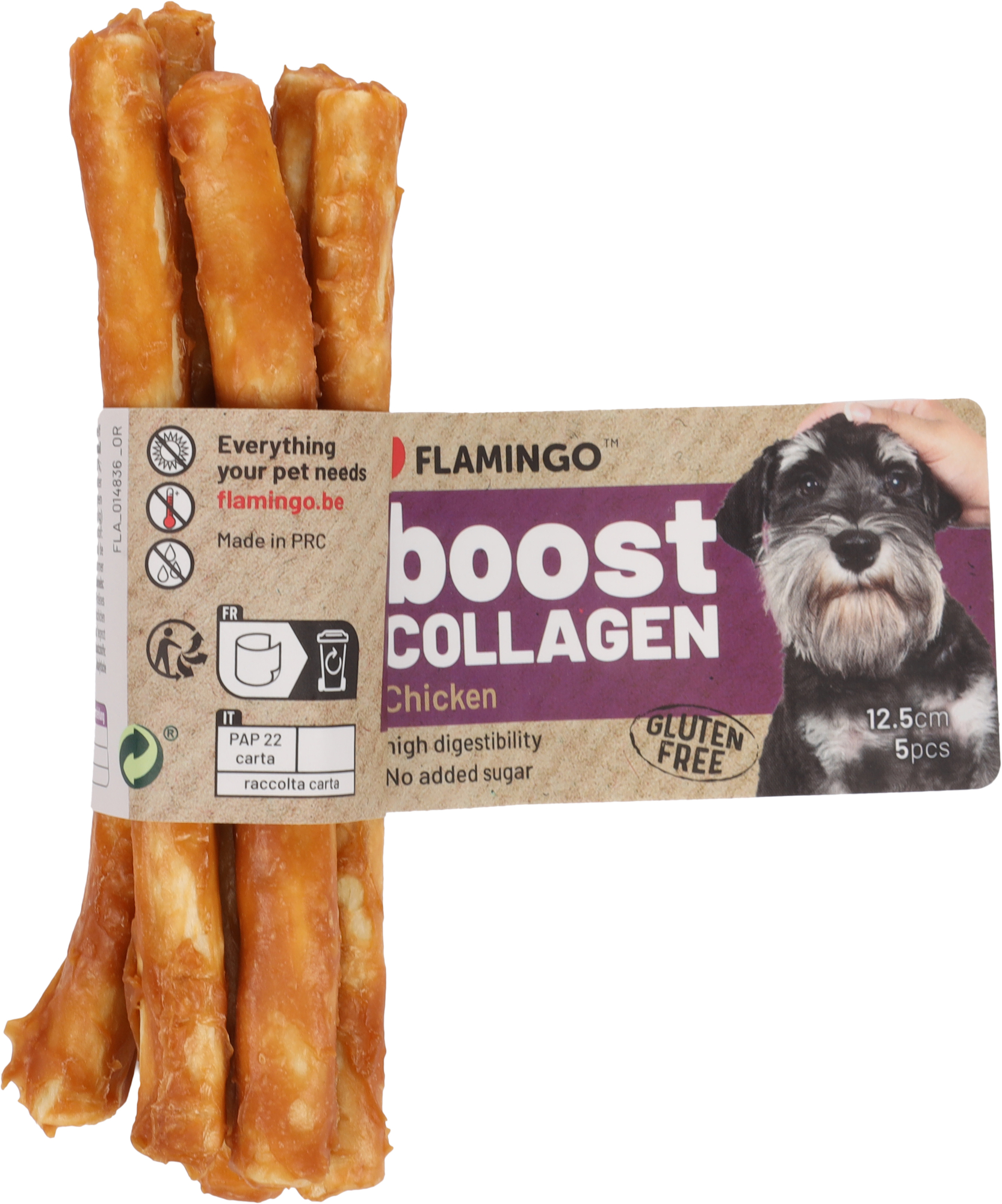 Flamingo Snacks Boost Small sticks with chicken & collagen 