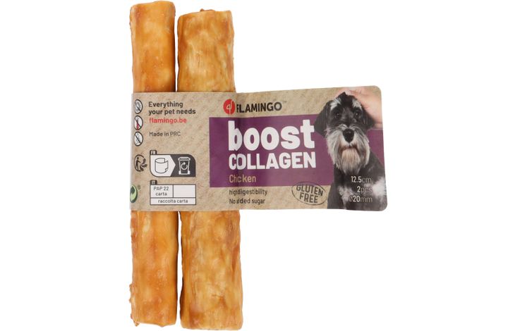 Flamingo Snacks Boost Stick with chicken & collagen 