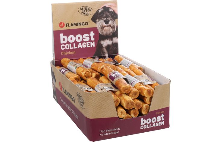 Flamingo Snacks Boost Stick with chicken & collagen 