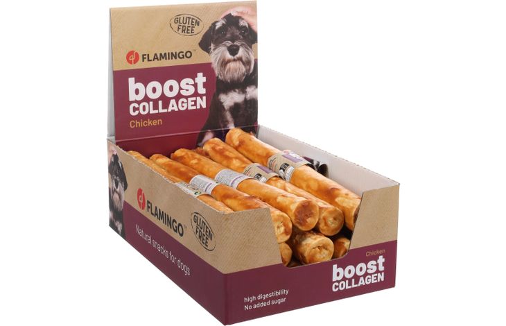 Flamingo Snacks Boost Stick with chicken & collagen 