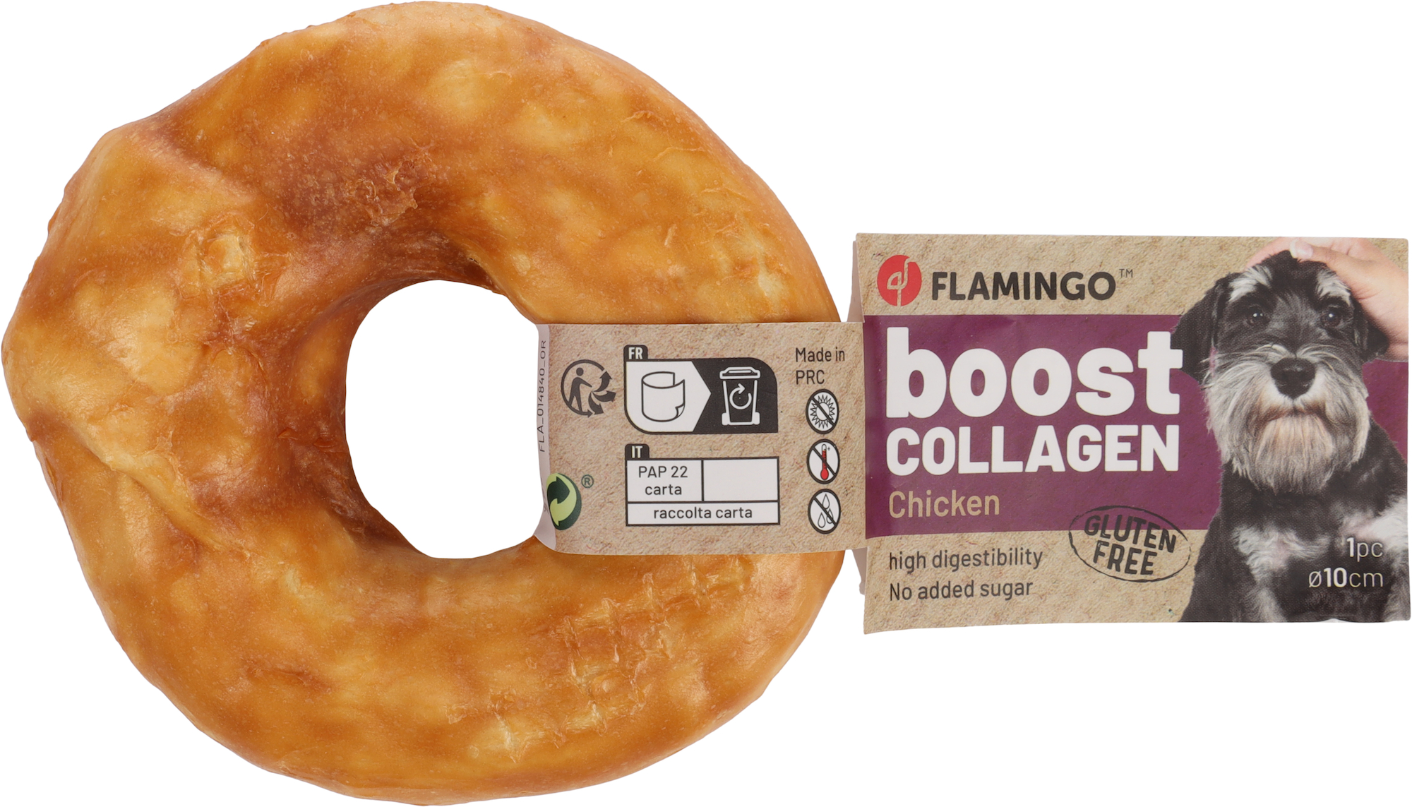 Flamingo Snacks Boost Anello con pollo & Collagene 