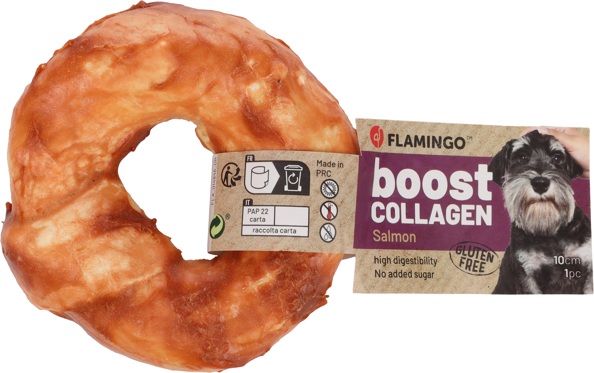 Flamingo Snacks Boost Ring with salmon & collagen 