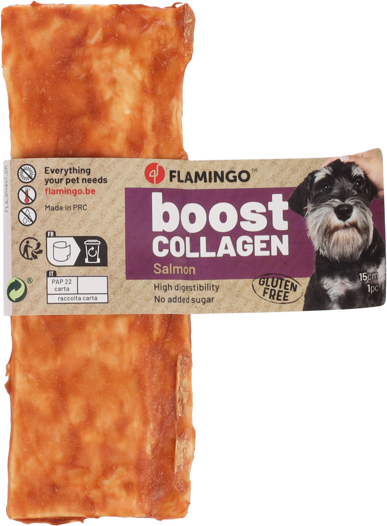 Flamingo Snacks Boost Strips with salmon & collagen 