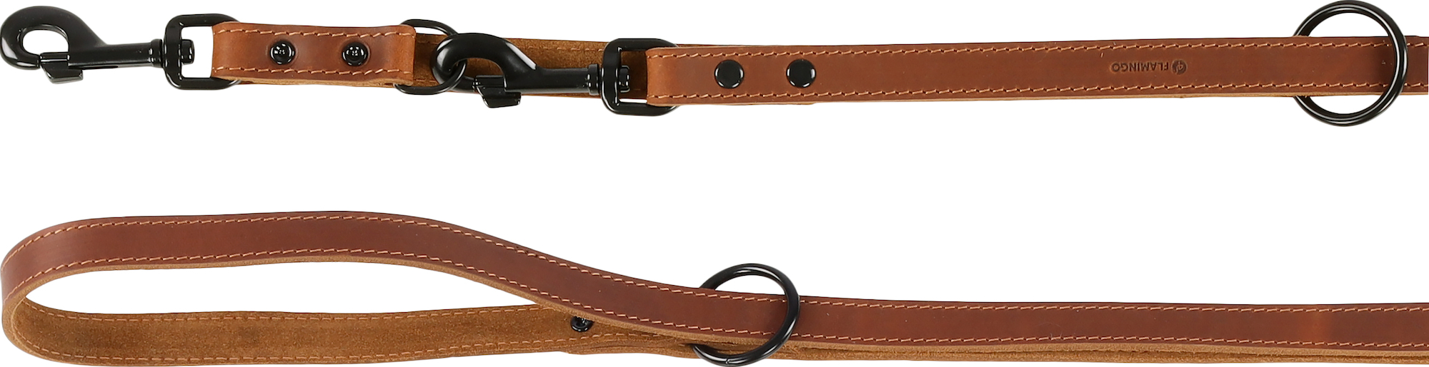 Flamingo Training leash Montana Cognac