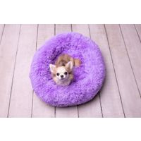 Flamingo Korb Krems Rund Violett