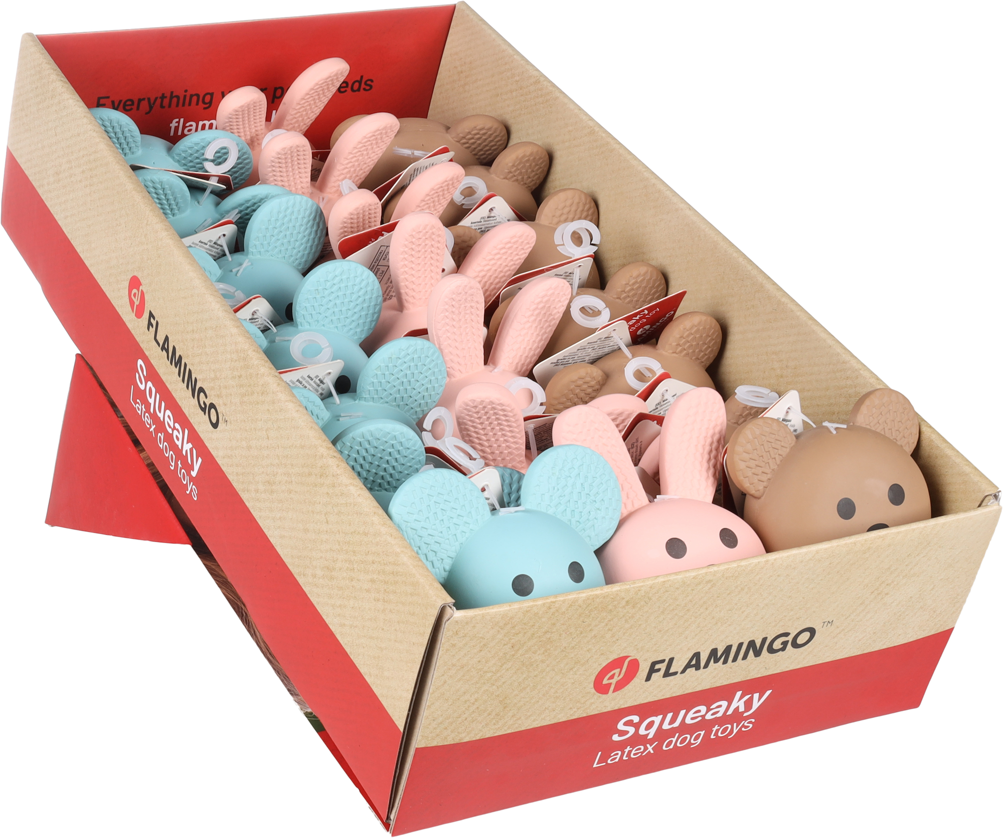 Flamingo Toy Oraka Bear & Mouse & Rabbit Multiple colours