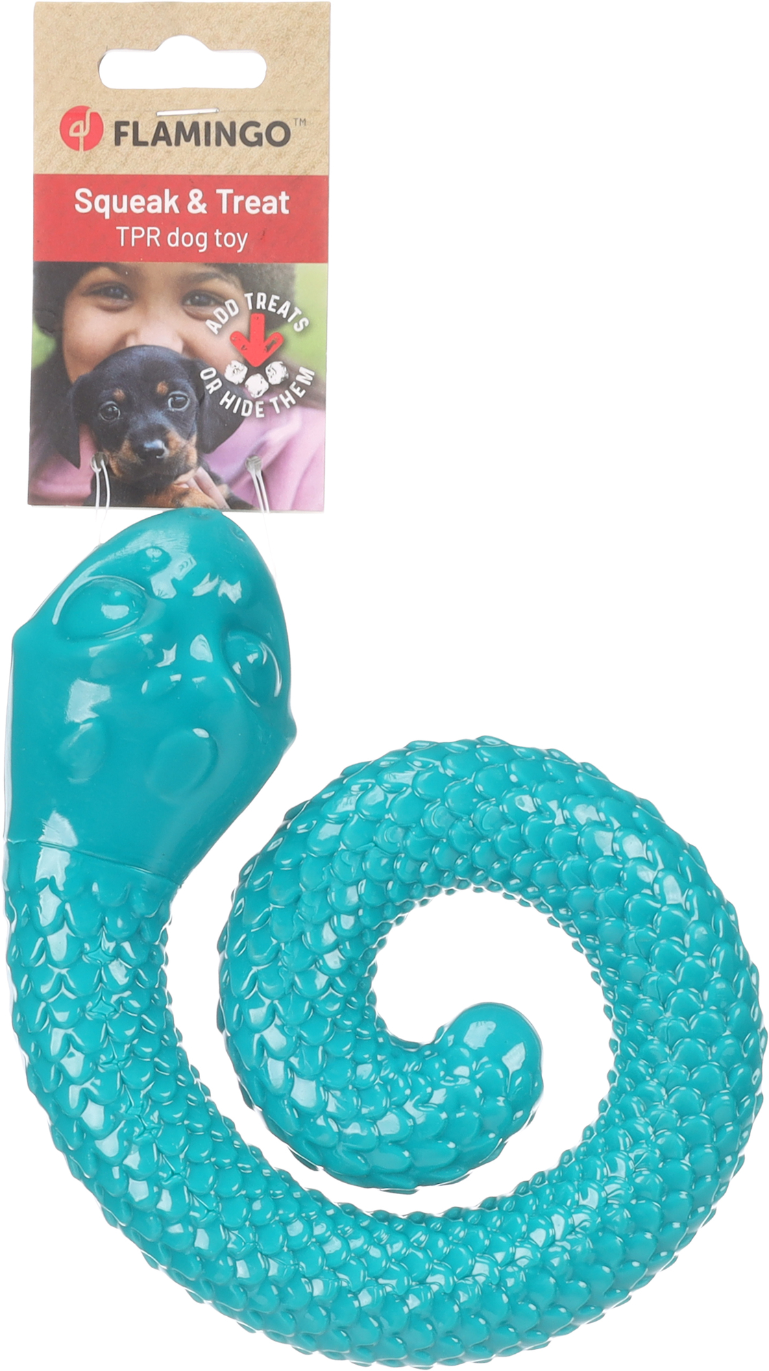 Toy Sneaky Snake Turquoise | 523314 | Flamingo Pet Products