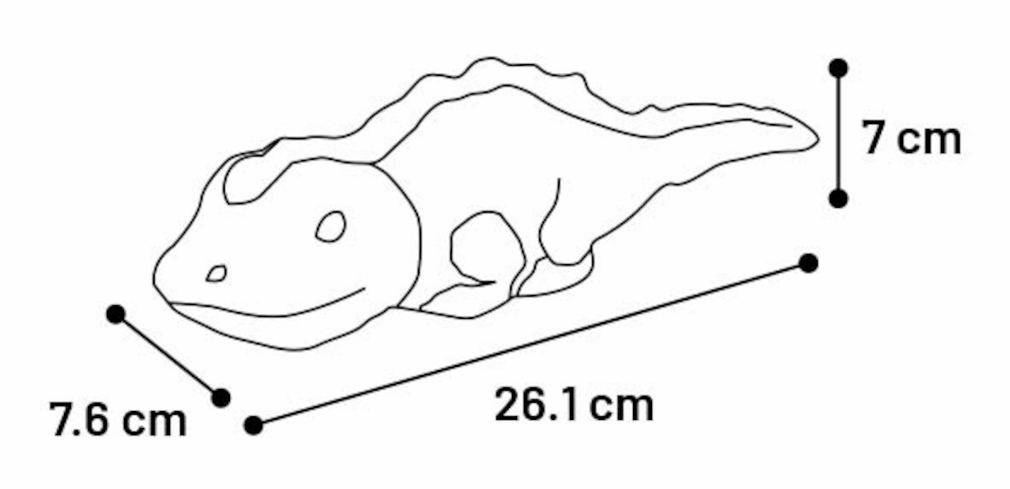 Flamingo Toy Dilo Iguana Bordeaux