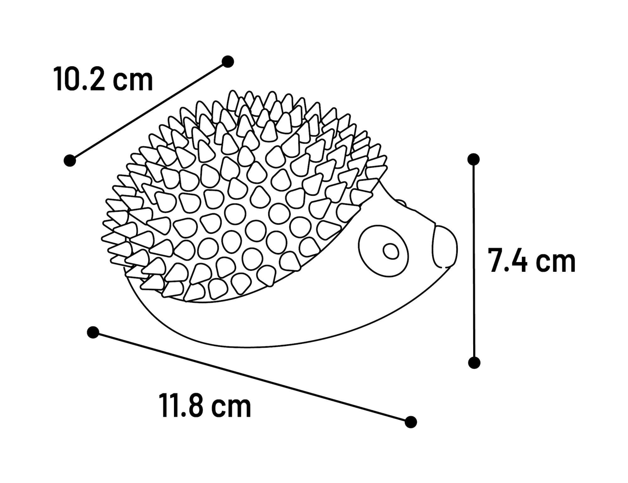 Flamingo Speelgoed Stekkie Egel Meerdere kleuren