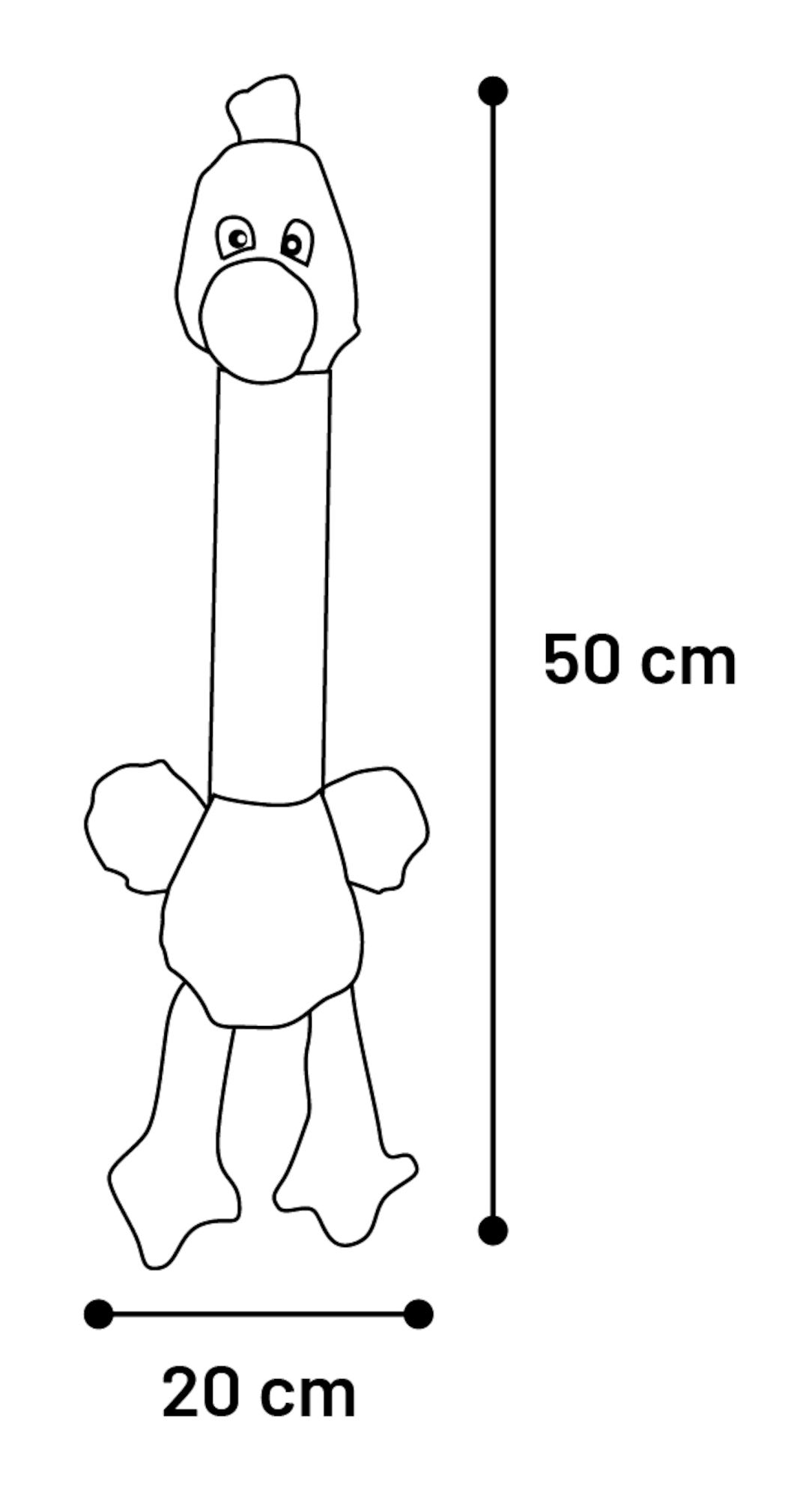 Flamingo Speelgoed Dukla Eend Meerdere kleuren